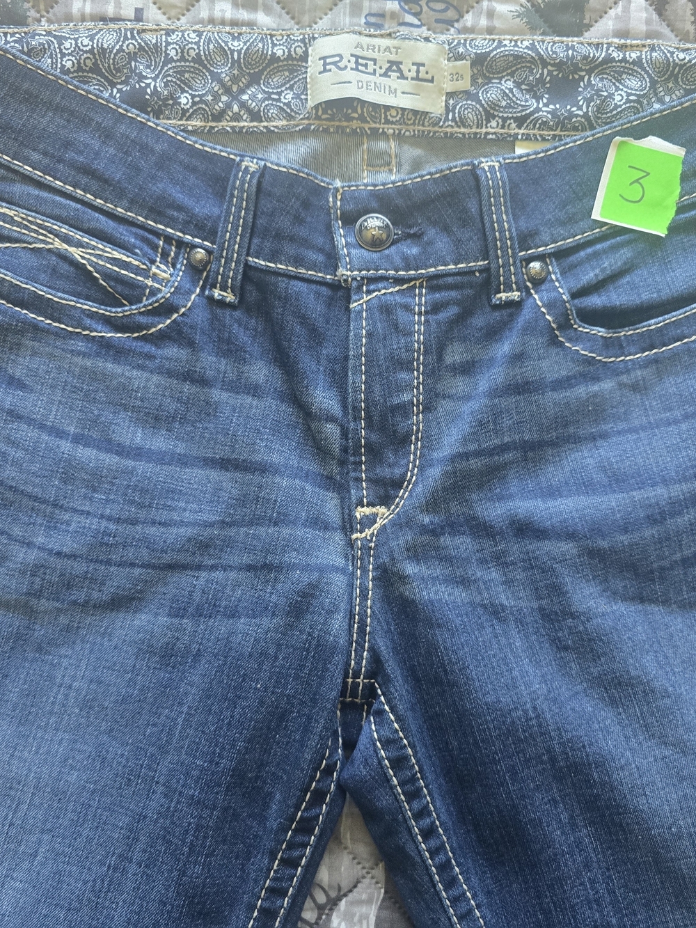 Ariat Real Denim Woman's Dark Blue Jeans